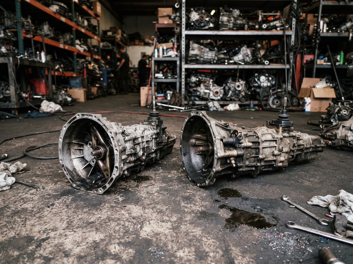 Used Mazda rotary gearbox from a wreck